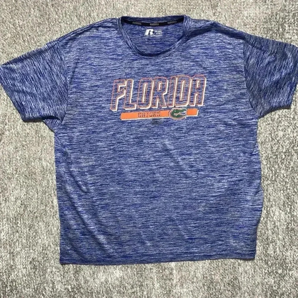 Florida Gators Tech Shirt Men's 2XL Blue Short Sleeve‎ Crew Neck NCAA Sports - Picture 1 of 9